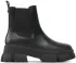Členková obuv s elastickým prvkom Steve Madden - Tunnel SM19000015-03001-017 Black Leather