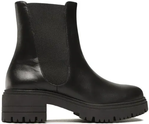 Členková obuv s elastickým prvkom Baldowski - D04132-AFRO-001 Skóra Czarna