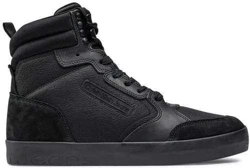 Sneakersy CALVIN KLEIN JEANS - Vulccanized Laceup Mid N-W YM0YM00482 Triple Black 0GT