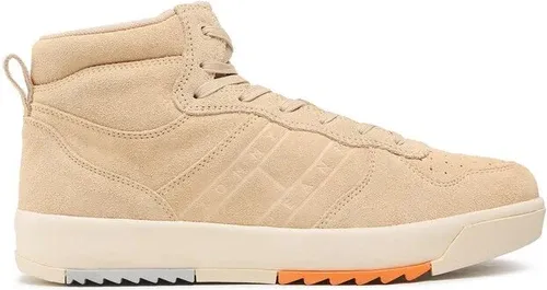 Sneakersy Tommy Jeans - Suede Basket Midcut EM0EM01072 Trench AB4