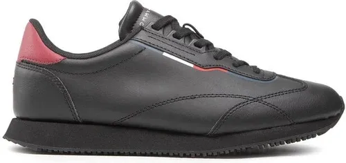 Sneakersy Tommy Hilfiger - Runner Lo Leather Detail FM0FM04256 Black BDS