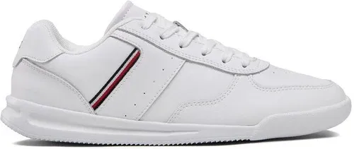 Sneakersy Tommy Hilfiger - Lightweight Leather Detail Cup FM0FM04280 White YBR