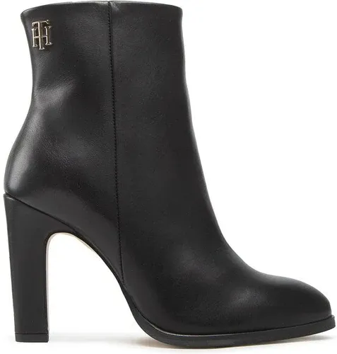 Členková obuv Tommy Hilfiger - High Heel Leather Boot FW0FW06769 Black BDS
