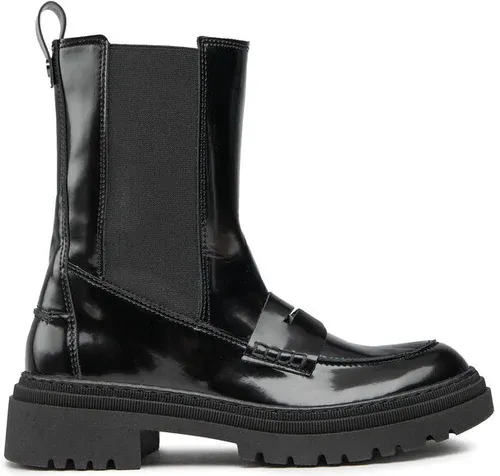 Členková obuv s elastickým prvkom Nessi - 22360 Czarny FL