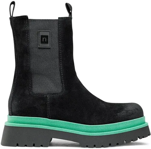 Členková obuv s elastickým prvkom Nessi - 22390 Czarny W