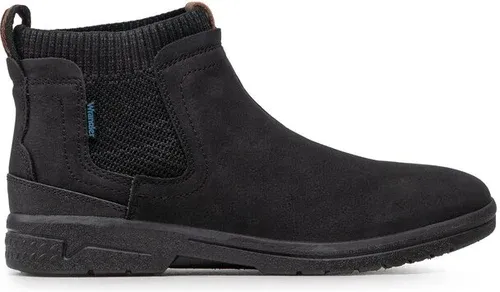 Členková obuv s elastickým prvkom Wrangler - Tasman Chelsea WM22180A Black 062