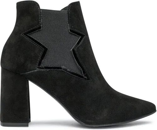 Členková obuv Sagan - 4843 Czarny Welur