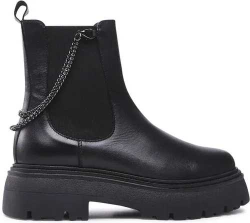 Členková obuv s elastickým prvkom Wojas - 55171-51 Čierna