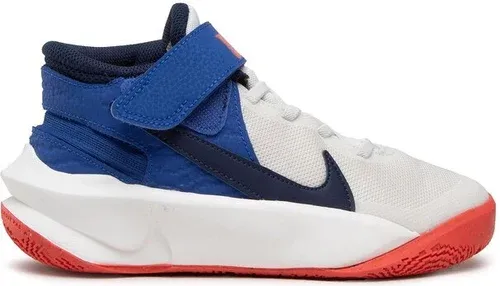 Topánky Nike - Team Hustle D 10 Flyease (GS) DD7303 103 Summit White/Midnight Navy