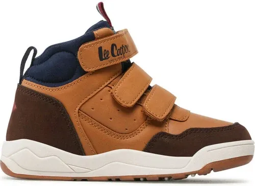 Šnurovacia obuv Lee Cooper - LCJ-22-29-1322K Hnedá