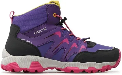Šnurovacia obuv Geox - J Magnetar G.B Abx B J264LB 054FU C8222 D Purple/Fuchsia
