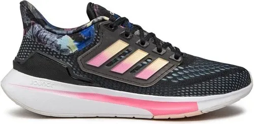 Topánky adidas - Eq21 Run GX7320 Core Black / Bliss Orange / Bliss Pink