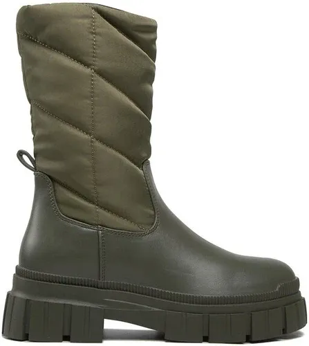 Členková obuv Pieces - Pcjulie Mid High Padded Boot 17129244 Grape Leaf