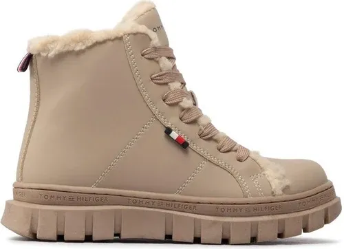 Čižmy Tommy Hilfiger - Lace-Up Bootie T3A5-32425-1442 M Nude 359