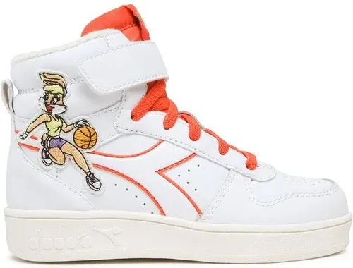 Sneakersy Diadora - Magic Basket Mid Lola Ps 501.178933 01 C6287 White/Coral