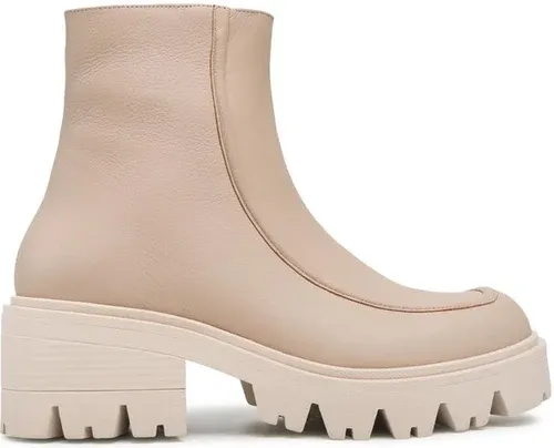 Členková obuv R.Polański - 1509 Beżowy Lico