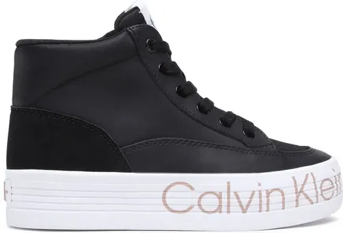 Sneakersy Calvin Klein Jeans - Vulc Flatf Mid Wrap Around Logo YW0YW00865 Black BDS