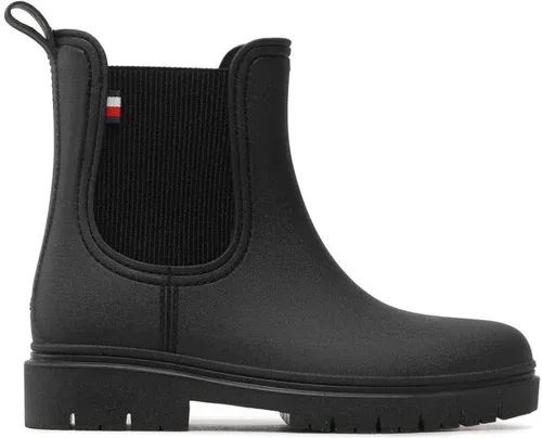 Gumáky Tommy Hilfiger - Matt Ankle Rainboot With Elastic FW0FW06897 Black BDS
