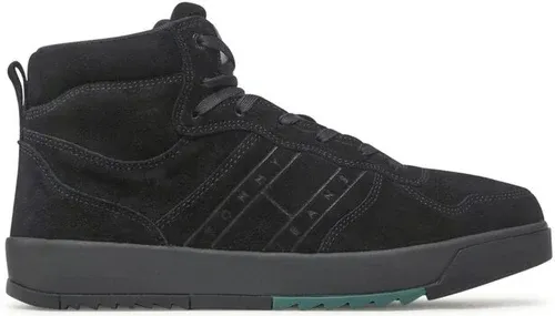 Sneakersy Tommy Jeans - Suede Basket Midcut EM0EM01072 Black BDS
