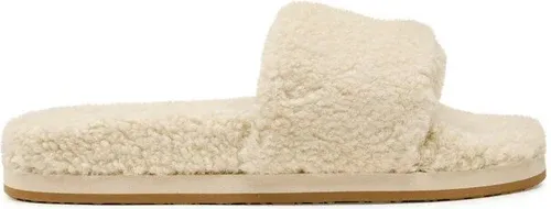 Šľapky Tommy Hilfiger - Th Sherpa Fur Slide FW0FW06718 Classic Beige ACI