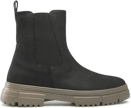 Členková obuv Caprice - 9-25405-29 Black Nubuc 008