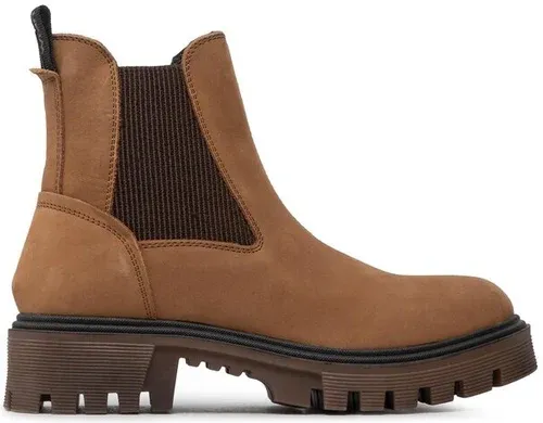 Členková obuv s elastickým prvkom Wrangler - Seattle Chelsea Nubuck WL22508A Nut 066