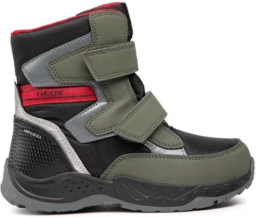 Snehule Geox - J Sentiero B. B Abx B J26FSB 0FUCE C0754 S Dk Green/Red