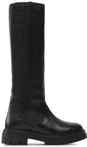 Čižmy vo vojenskom štýle Geox - D Iridea J D26HRJ 0436W C9999 Black