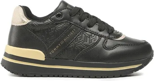 Sneakersy Tommy Hilfiger - Low Cut Lce-Up Sneaker T3A9-32349-1355 M Black/Platinum X208