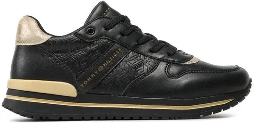 Sneakersy Tommy hilfiger - Low Cut Lace-Up T3A9-32349-1355 S Black/Platinum X208