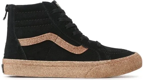 Sneakersy Vans - Sk8-Hi Zip Party Glitter Black/Gold