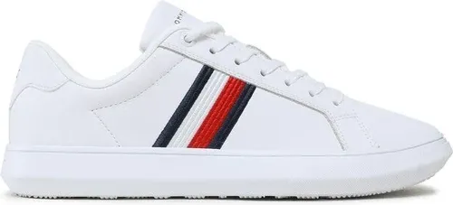 Sneakersy Tommy hilfiger - Corporate Cup Leather Cup Stripes FM0FM04550 White YBR