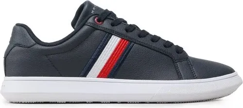 Sneakersy Tommy Hilfiger - Corporate Leather Cup Stripes FM0FM04550 Desert Sky DW5