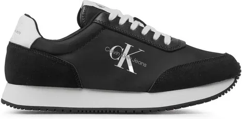 Sneakersy Calvin klein jeans - Retro Runner Su/Ny Mono YM0YM00683 Black/White 0GJ