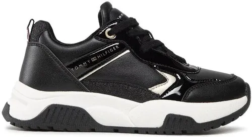 Sneakersy Tommy Hilfiger - Low Cut Lace Up T3A9-32358-1434 S Black/Platinum X208