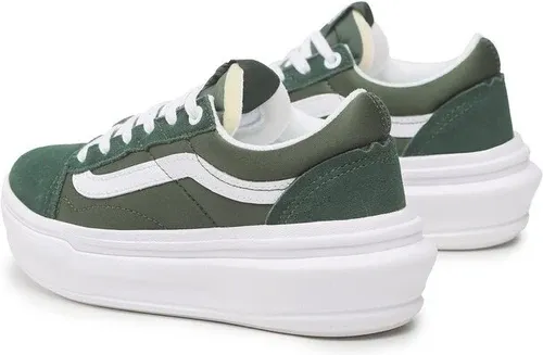 Sneakersy Vans - Old Skool Over VN0A7Q5EDGY1 Dark Green/White