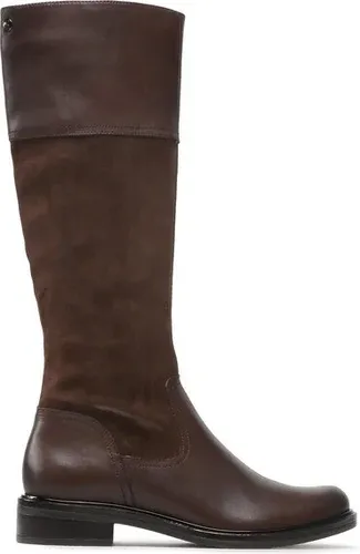 Čižmy vo vojenskom štýle Caprice - 9-25525-29 Dk Brown Comb 329