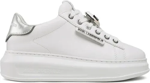 Sneakersy Karl Lagerfeld - KL62576K White Lthr W/Silver