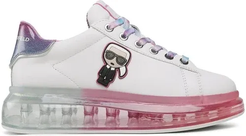 Sneakersy Karl Lagerfeld - KL62631D White Lthr w/Lilac