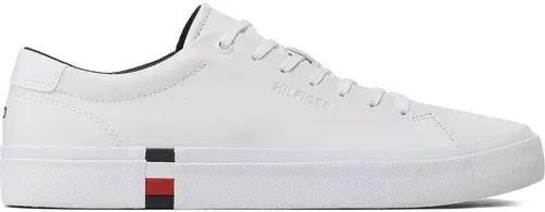 Sneakersy Tommy Hilfiger - Modern Vulc Corporate Leather FM0FM04351 White YBR