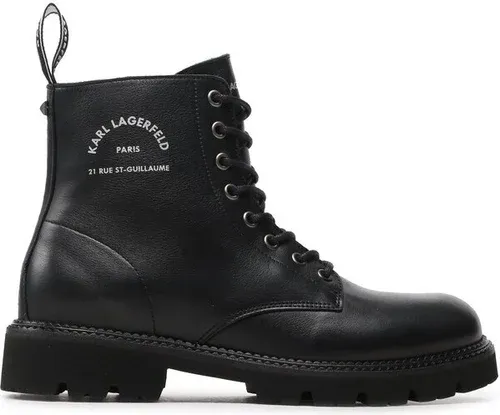 Outdoorová obuv KARL LAGERFELD - KL11850 Black Lthr