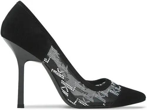 Lodičky KARL LAGERFELD - KL30914D Glitter Mix Blk W/Sliver