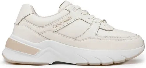 Sneakersy Calvin Klein - Elevated Runner Lace Up HW0HW01351 Marshmallow/Feather Gray 0K6