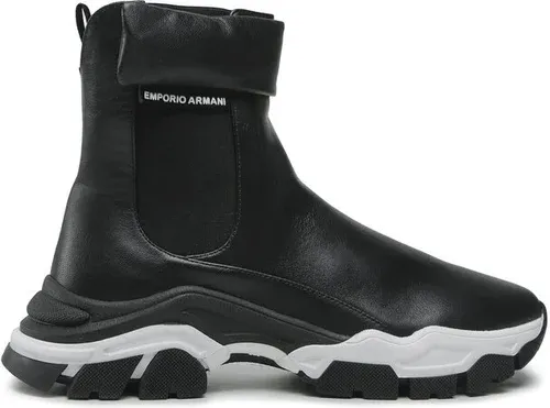 Členková obuv Emporio Armani - X3M357 XF683 00002 Black