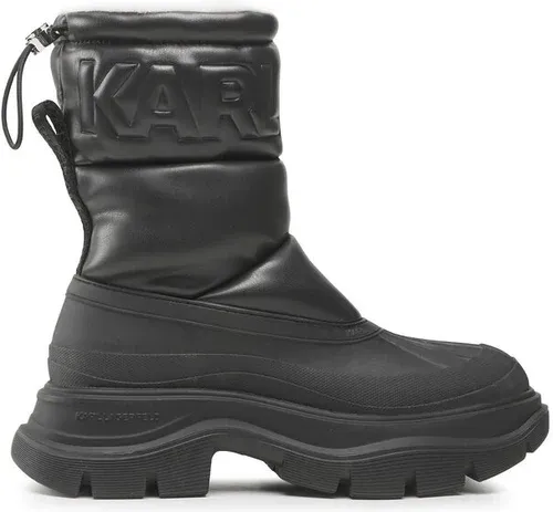Členková obuv KARL LAGERFELD - KL42963 Black Pu