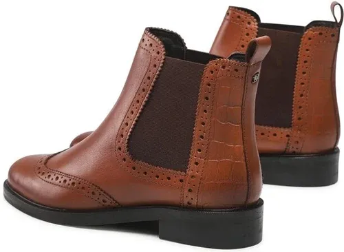 Členková obuv s elastickým prvkom Dune London - Quest 511 0092506690120511 Tan