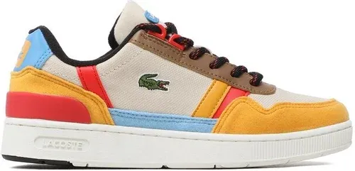 Sneakersy Lacoste - T-Clip 222 3 Suj 7-44SUJ0006HT3 Off Wht/Ylw