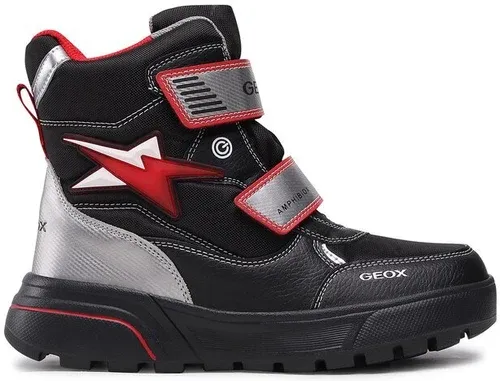 Snehule Geox - J Sveggen B. B Abx C J267UC 0FUFE C0048 DD Black/Red