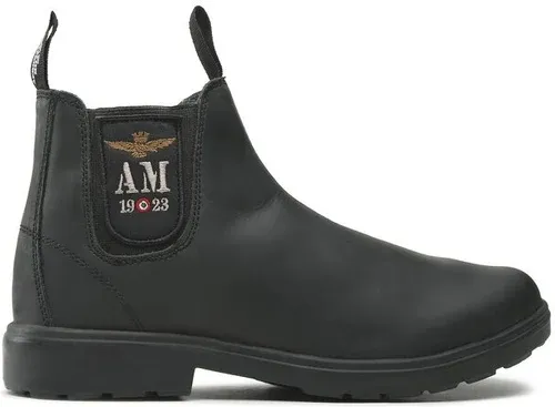 Členková obuv s elastickým prvkom Aeronautica Militare - 222SC232PL180 Nero 00001