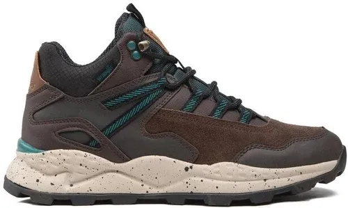 Šnurovacia obuv Wrangler - Crossy Mid WM22141A Dk.Brown 030